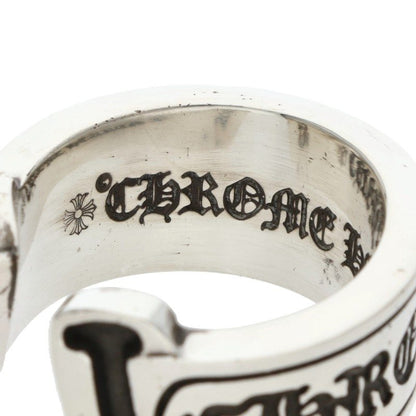 Chrome Hearts LG SCROLL LABEL Silver Ring Size ONE SIZE