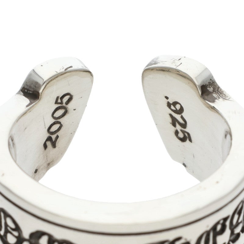 Chrome Hearts LG SCROLL LABEL Silver Ring Size ONE SIZE
