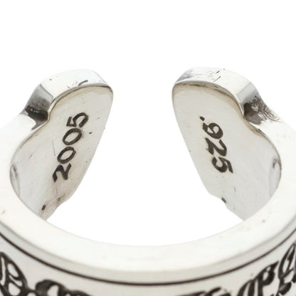 Chrome Hearts LG SCROLL LABEL Silver Ring Size ONE SIZE