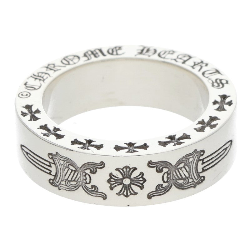 Chrome Hearts 6mm Spacer Dagger Silver Ring Size US 4.5