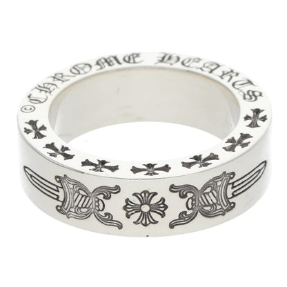 Chrome Hearts 6mm Spacer Dagger Silver Ring Size US 4.5