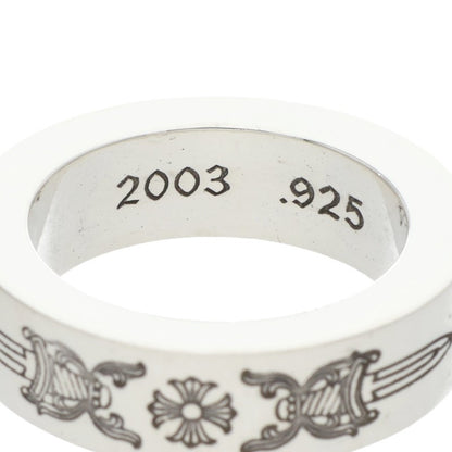 Chrome Hearts 6mm Spacer Dagger Silver Ring Size US 4.5