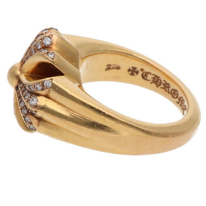 Chrome Hearts 22K Large Cutout CH Plus PAVE Size ONE SIZE