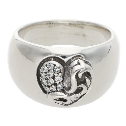 Chrome Hearts Heart In Band Pave Diamond Size ONE SIZE