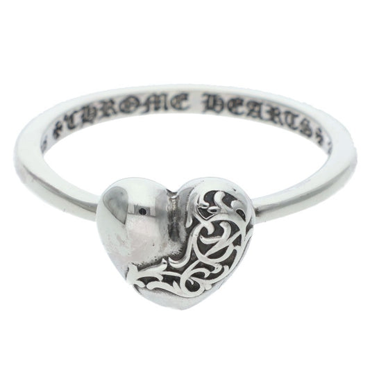 Chrome Hearts Bubblegum Heart Silver Ring Size ONE SIZE
