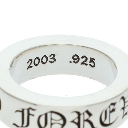 Chrome Hearts 6mm Spacer Forever Silver Ring Size US 5