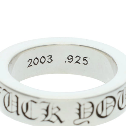 Chrome Hearts 6mm SPACER FUCKYOU Silver Ring Size ONE SIZE