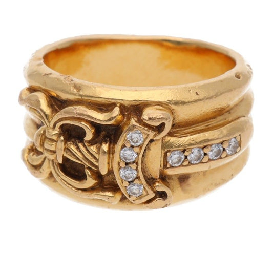 Chrome Hearts 22K Dagger PAVE Diamond Gold Size ONE SIZE