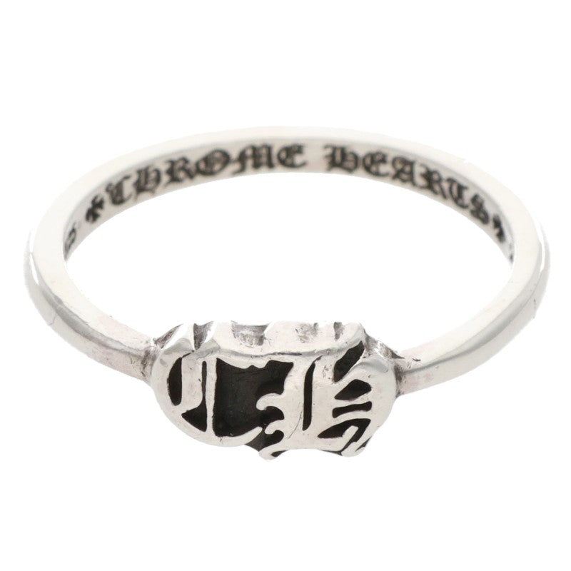 Chrome Hearts BUBBLGM CH Sterling Silver Ring Size US 4.5
