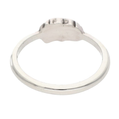 Chrome Hearts BUBBLGM CH Sterling Silver Ring Size US 4.5