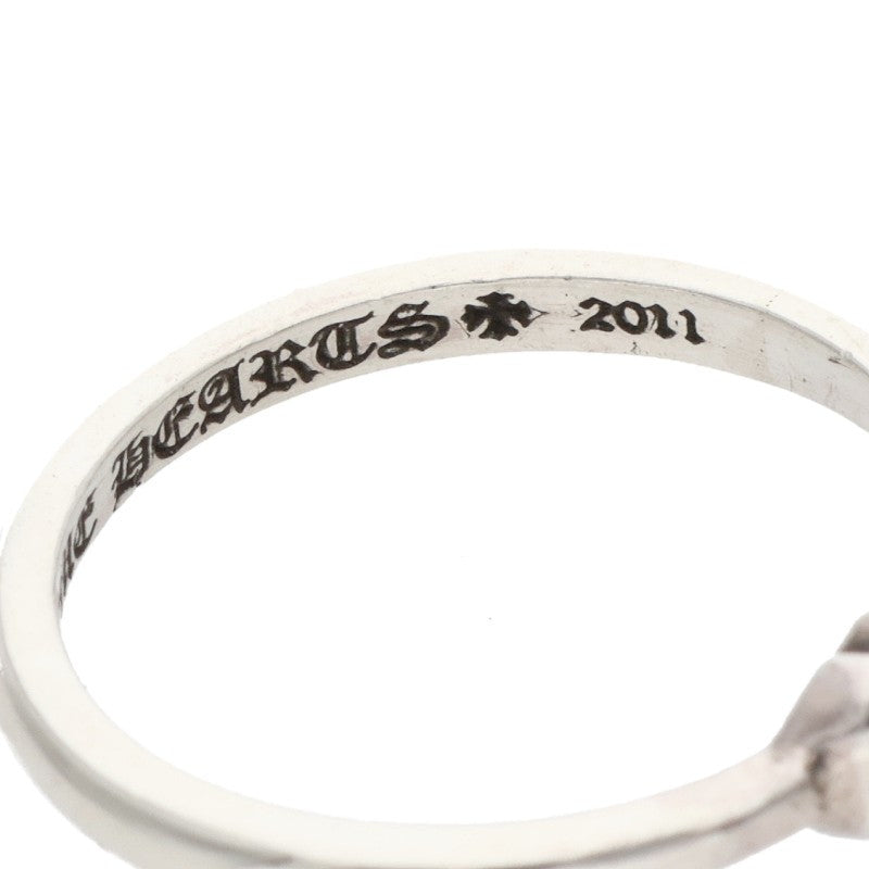 Chrome Hearts BUBBLGM CH Sterling Silver Ring Size US 4.5