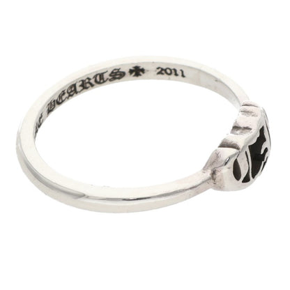 Chrome Hearts BUBBLGM CH Sterling Silver Ring Size US 4.5