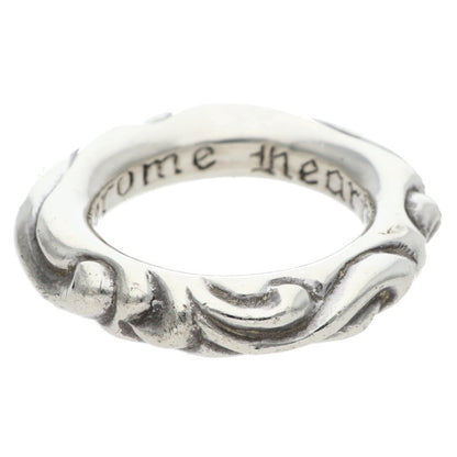 Chrome Hearts SCRL BAND Ring Silver Size JP 9 (Silver 9.58g)