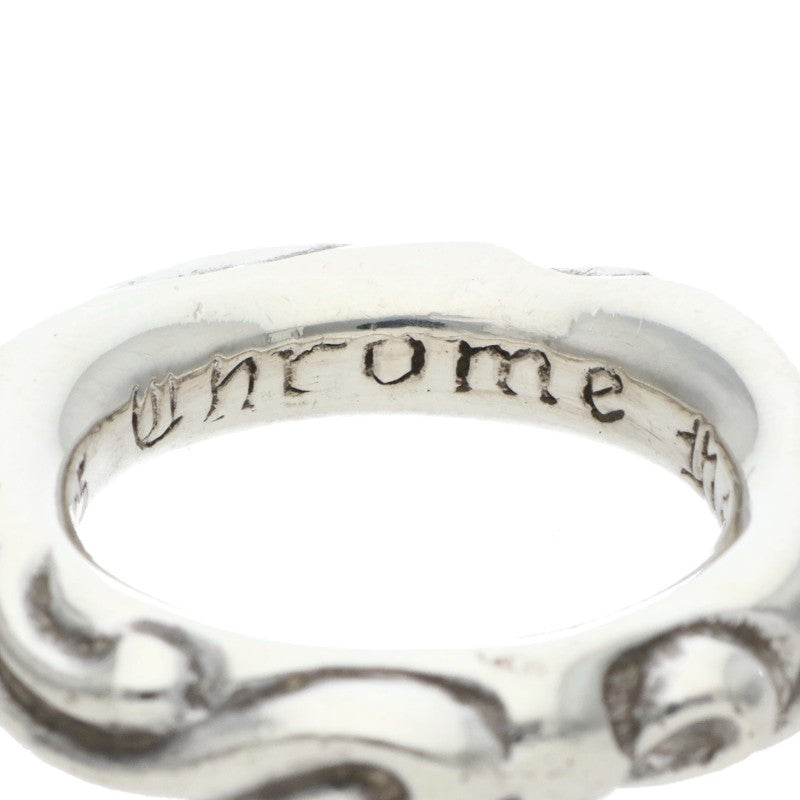 Chrome Hearts SCRL BAND Ring Silver Size JP 9 (Silver 9.58g)