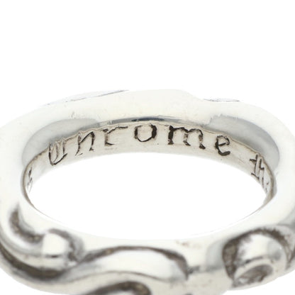Chrome Hearts SCRL BAND Ring Silver Size JP 9 (Silver 9.58g)