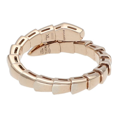 BVLGARI Serpenti Viper XL 18K Pink Gold Ring Size ONE SIZE