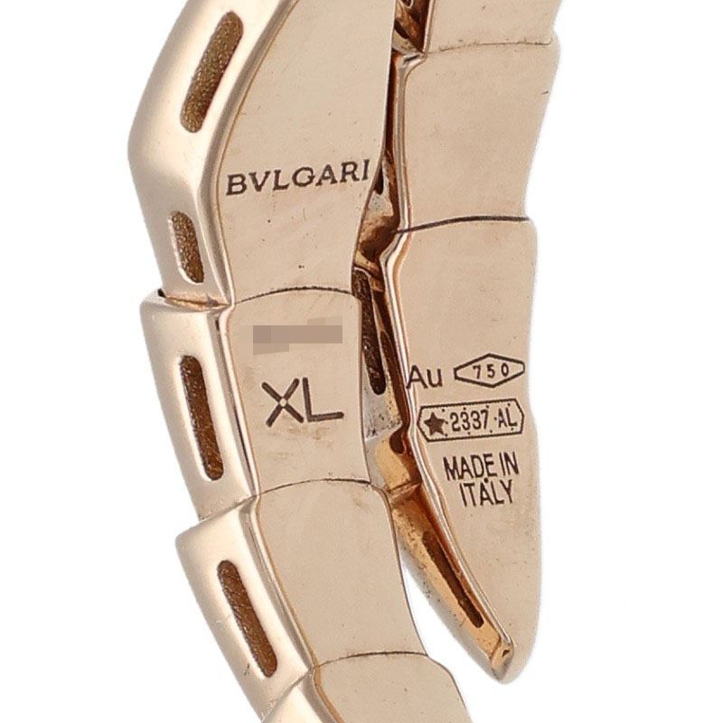 BVLGARI Serpenti Viper XL 18K Pink Gold Ring Size ONE SIZE