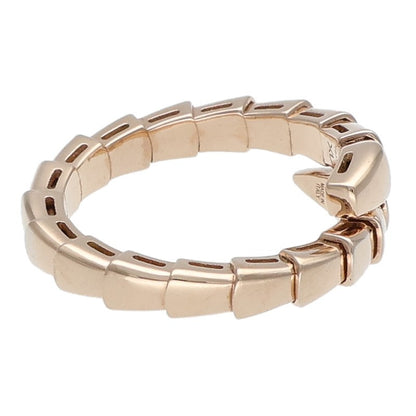 BVLGARI Serpenti Viper XL 18K Pink Gold Ring Size ONE SIZE