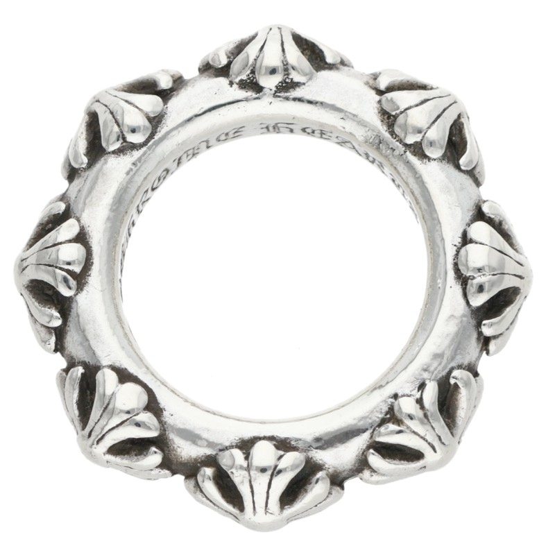 Chrome Hearts CROSS BAND Sterling Silver Ring Size US 6