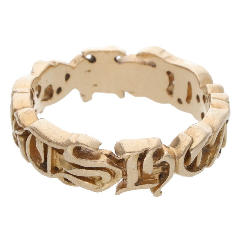 Chrome Hearts 22K SCRIPT BAND Gold Ring Size US 6