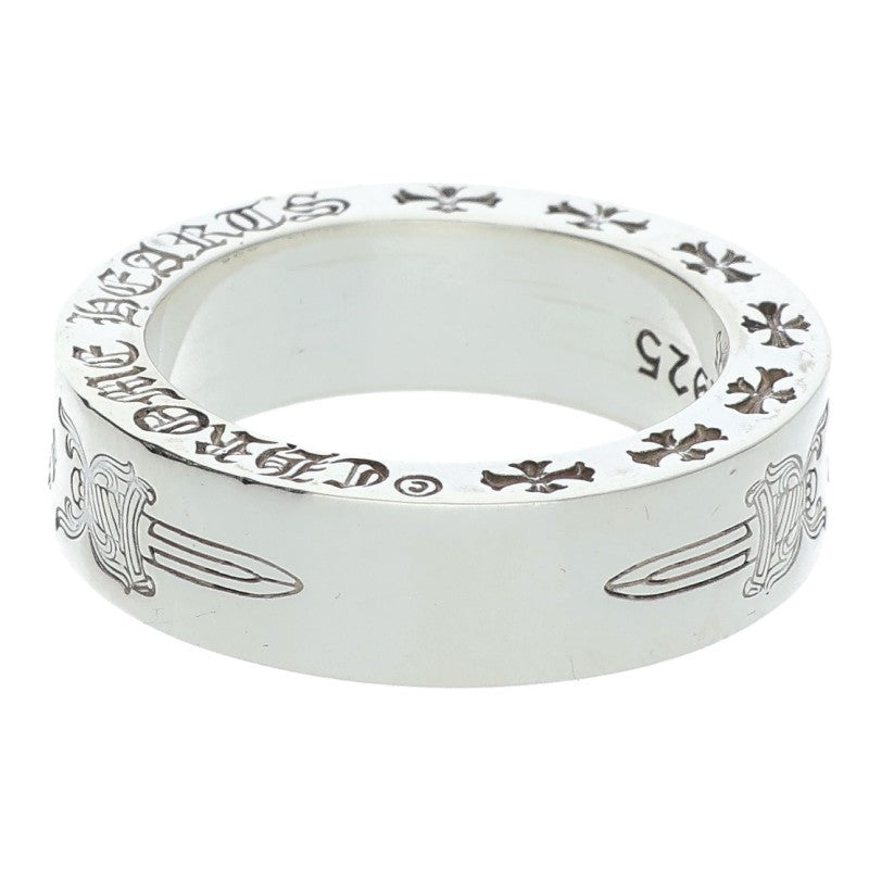 Chrome Hearts 6mm SPACER DAGGER Silver Ring Size US 5