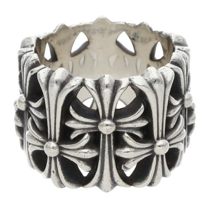 Chrome Hearts CEMETERY Cross 925 Silver Ring Size ONE SIZE