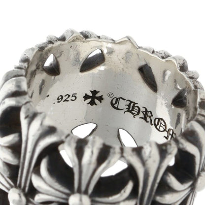 Chrome Hearts CEMETERY Cross 925 Silver Ring Size ONE SIZE