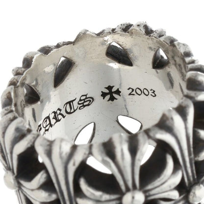 Chrome Hearts CEMETERY Cross 925 Silver Ring Size ONE SIZE