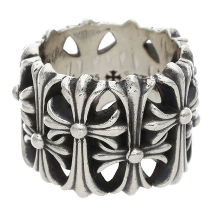 Chrome Hearts CEMETERY Cross 925 Silver Ring Size ONE SIZE