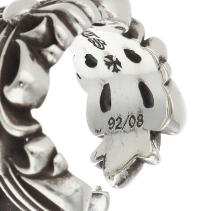 Chrome Hearts DBL FLRL CRS Silver Ring Size ONE SIZE