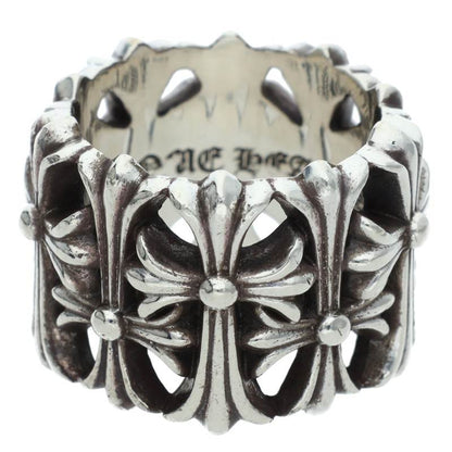 Chrome Hearts CEMETERY Cross 925 Silver Ring Size ONE SIZE