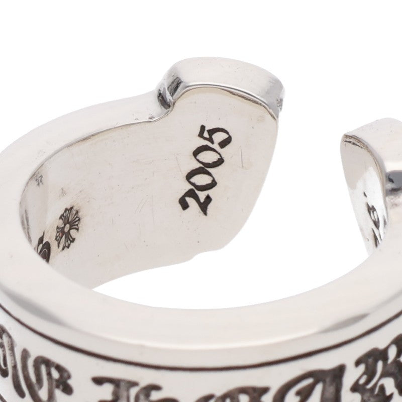 Chrome Hearts LG SCROLL LABEL 925 Silver Ring Size ONE SIZE