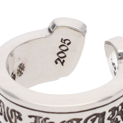 Chrome Hearts LG SCROLL LABEL 925 Silver Ring Size ONE SIZE
