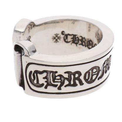 Chrome Hearts LG SCROLL LABEL 925 Silver Ring Size ONE SIZE