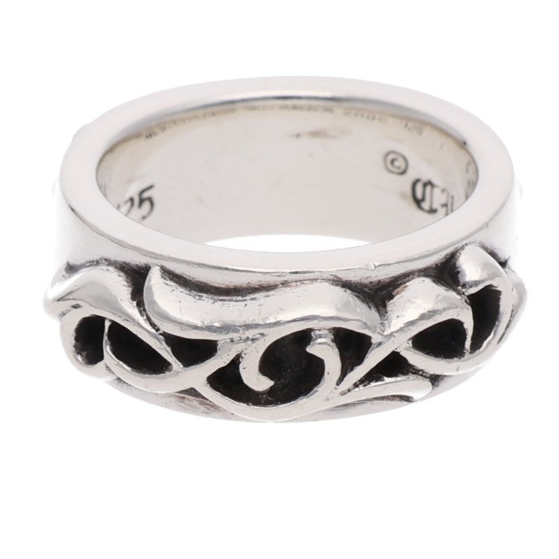 Chrome Hearts DBL NARROW VINE BAND Ring Silver Size JP 12 (Silver 14.11g)