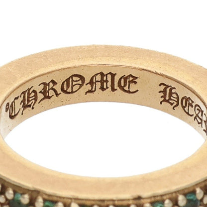 Chrome Hearts 22K PAVE Green Tourmaline Gold Size JP 8