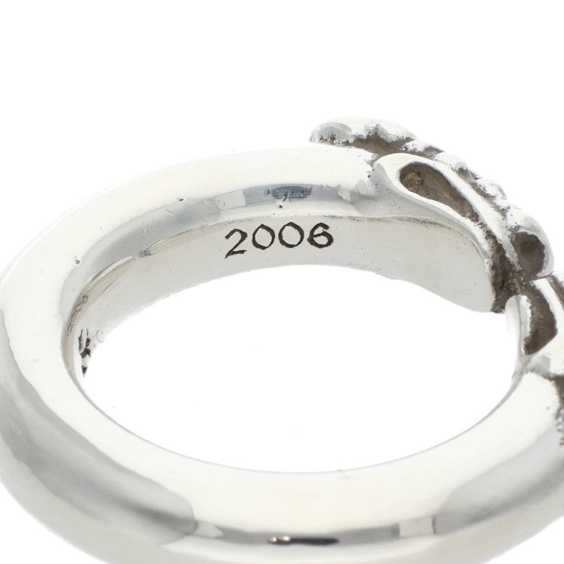 Chrome Hearts DOUBLE DOG RING 925 Silver Ring Size US 4.5