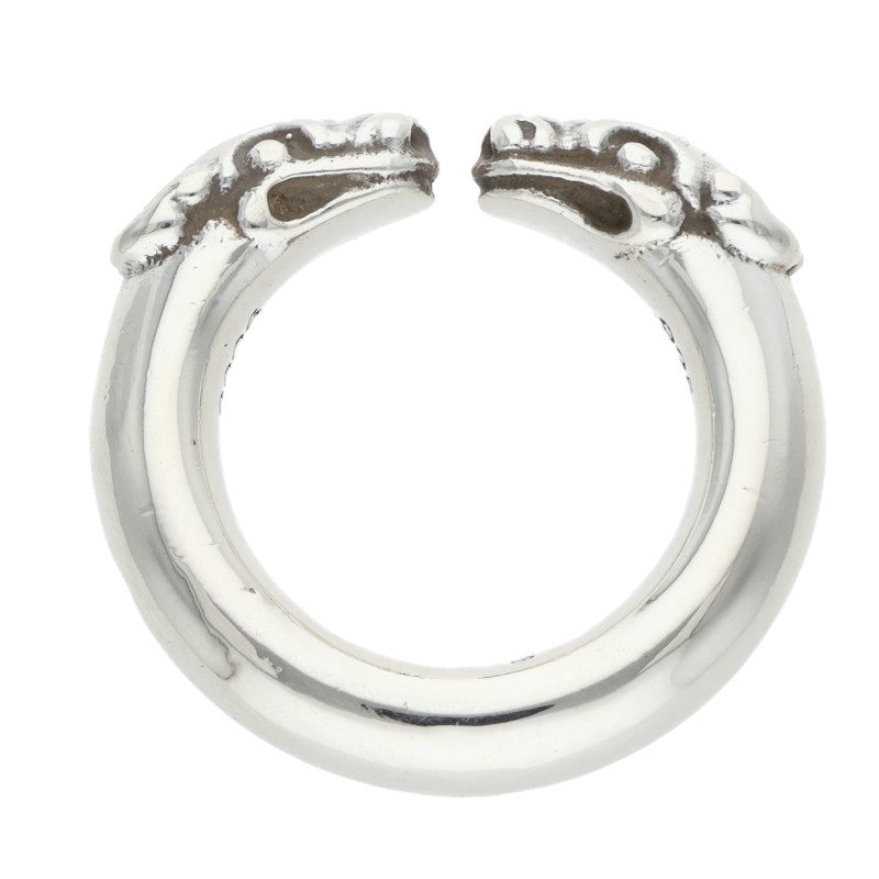 Chrome Hearts DOUBLE DOG RING 925 Silver Ring Size US 4.5