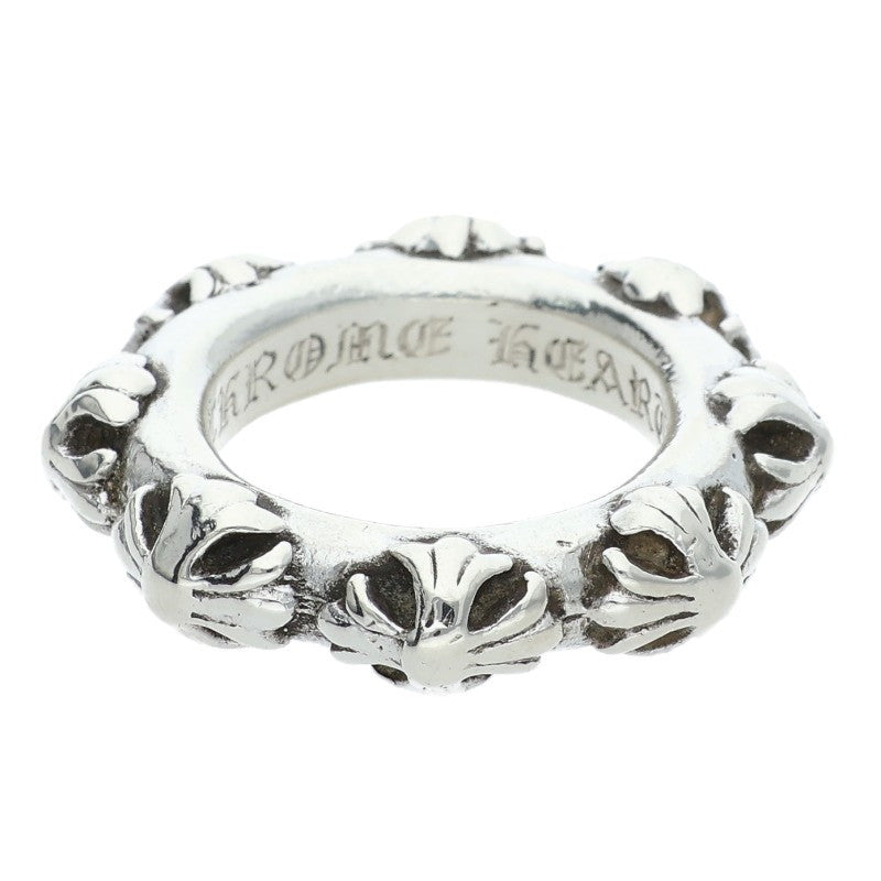 Chrome Hearts CROSS BAND 925 Silver Ring Size US 5