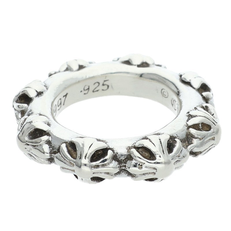 Chrome Hearts CROSS BAND 925 Silver Ring Size US 5