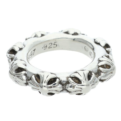Chrome Hearts CROSS BAND 925 Silver Ring Size US 5