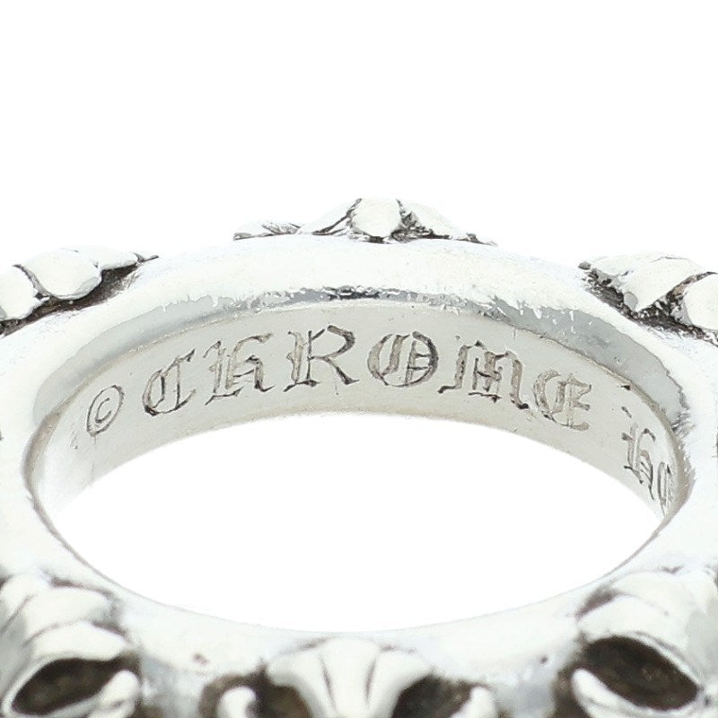 Chrome Hearts CROSS BAND 925 Silver Ring Size US 5