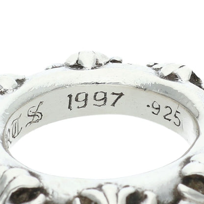 Chrome Hearts CROSS BAND 925 Silver Ring Size US 5