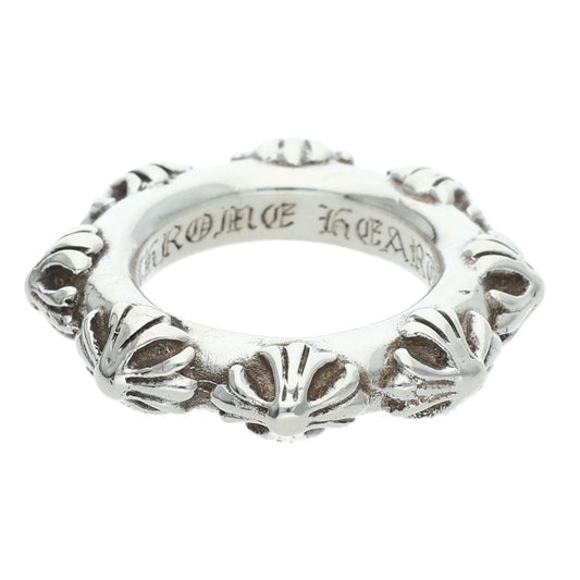 Chrome Hearts CROSS BAND 925 Silver Ring Size ONE SIZE