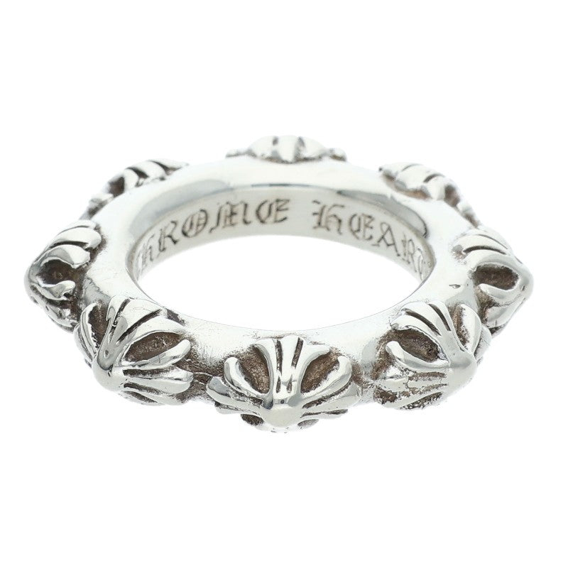 Chrome Hearts CROSS BAND 925 Silver Ring Size US 5