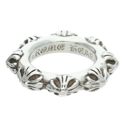 Chrome Hearts CROSS BAND 925 Silver Ring Size US 5