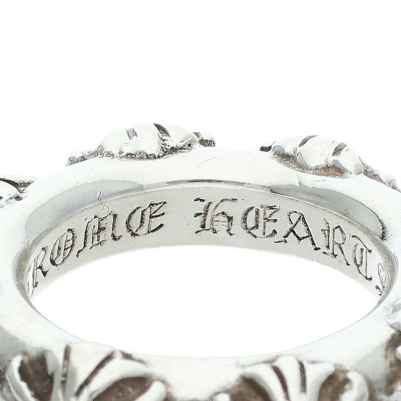 Chrome Hearts CROSS BAND 925 Silver Ring Size US 5