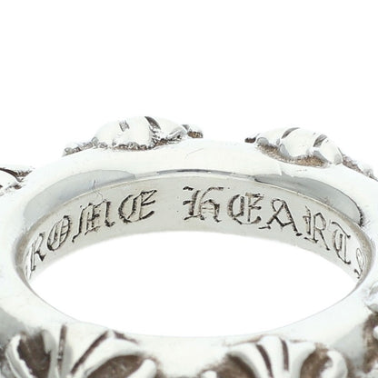 Chrome Hearts CROSS BAND 925 Silver Ring Size US 5