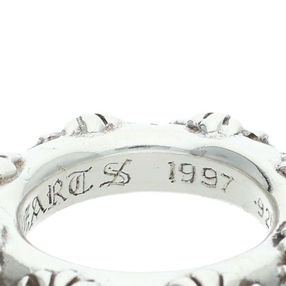 Chrome Hearts CROSS BAND 925 Silver Ring Size US 5