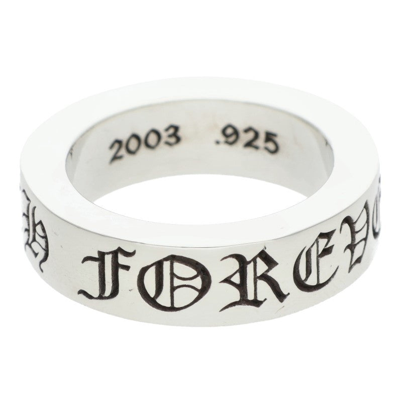Chrome Hearts 6mm Spacer Forever Silver Ring Size US 5